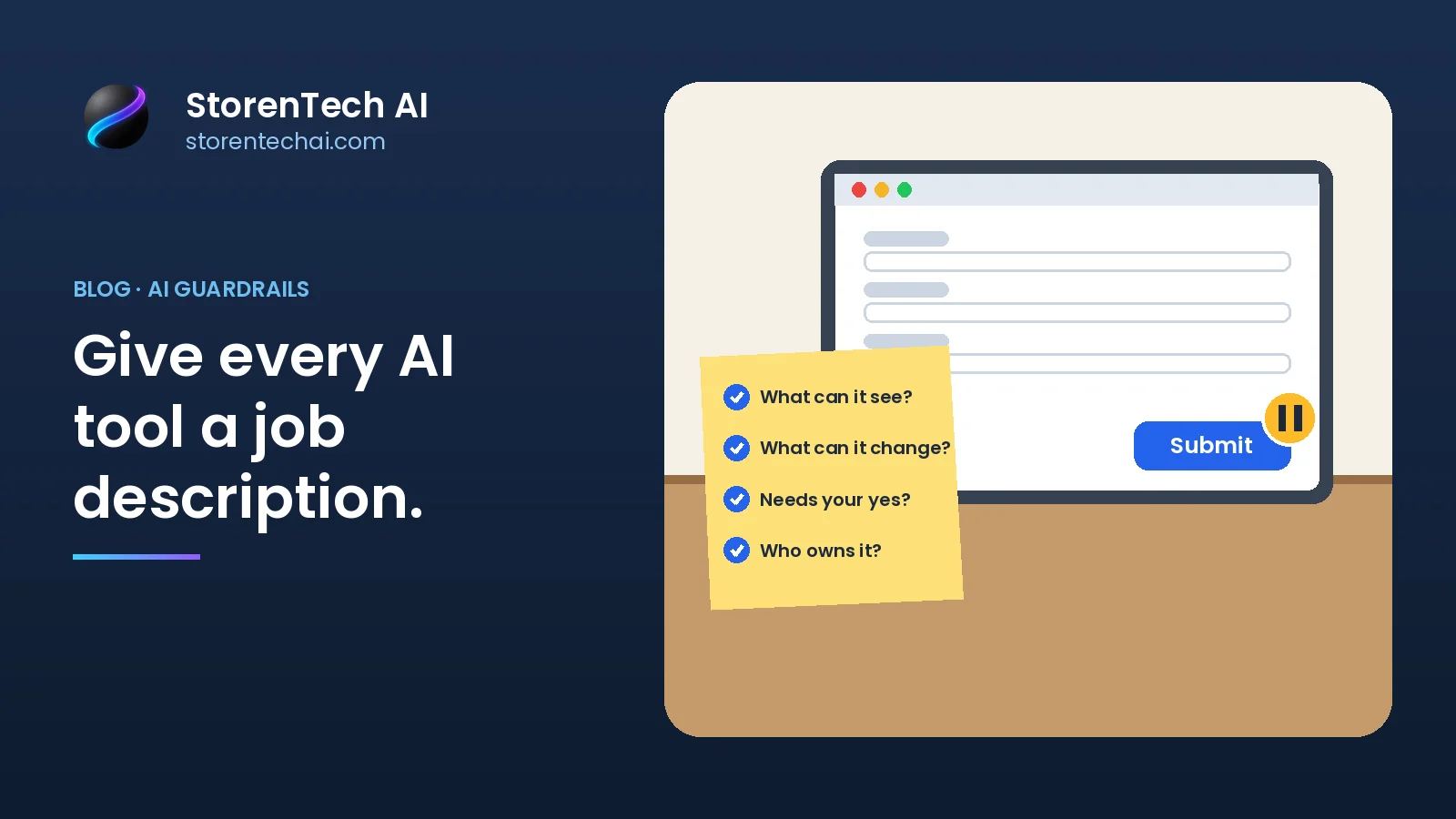 Before AI clicks submit